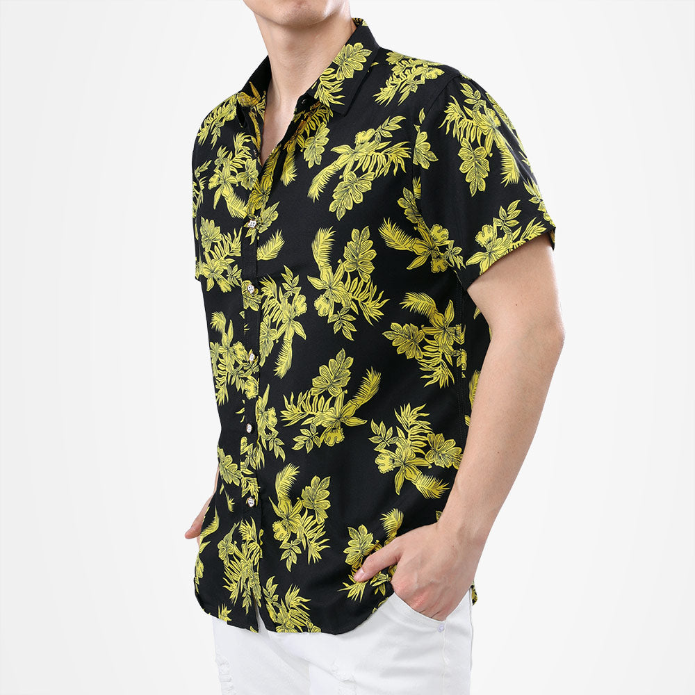 Print Black Shirt Summer Shirt