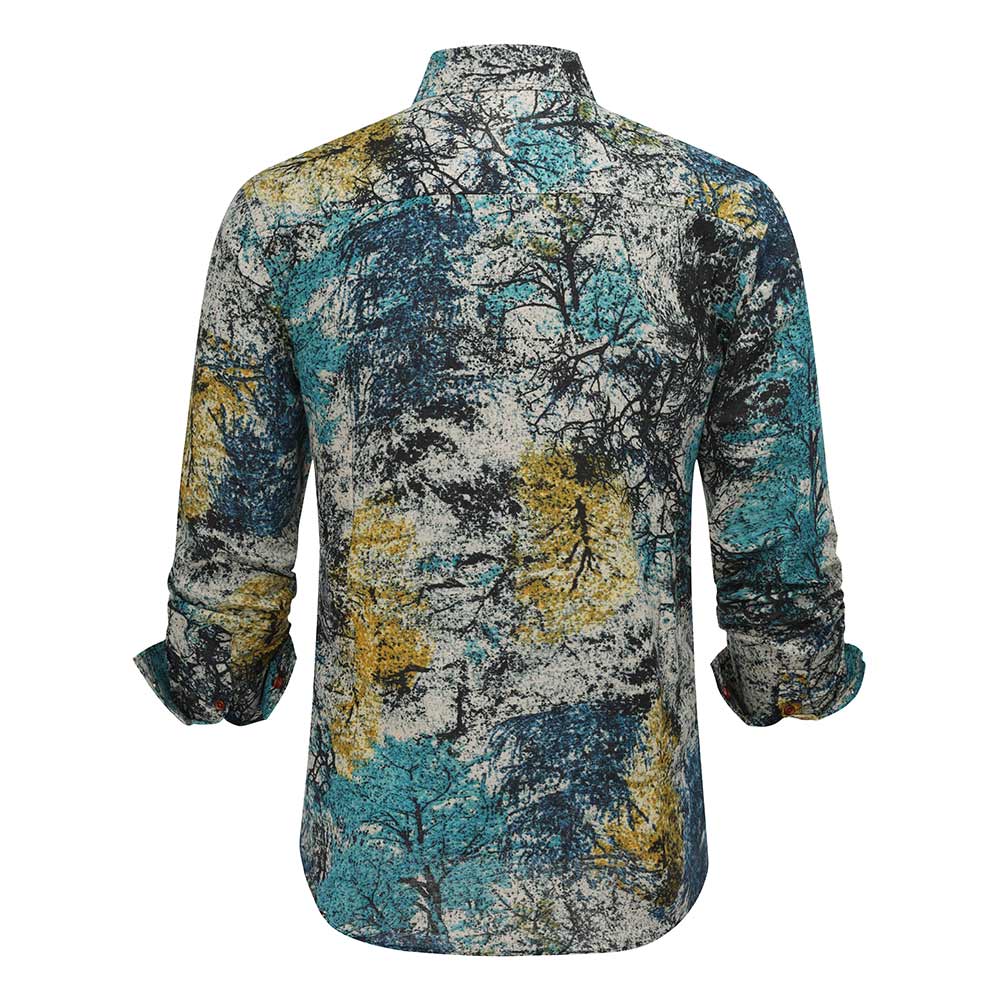 Men's Funky Printed Shirt Casual Shirt Fancy Floral Tops