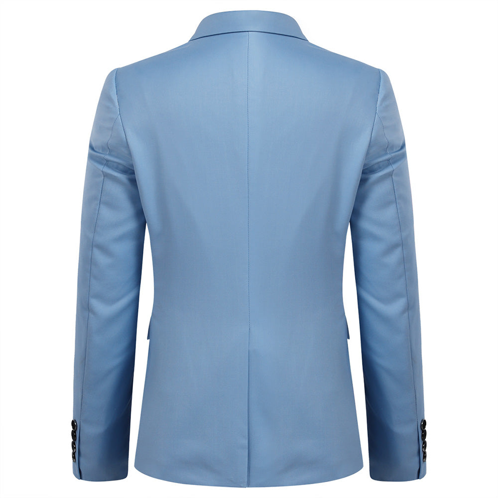 Classic Sky Blue Blazer Two Buttons Blazer