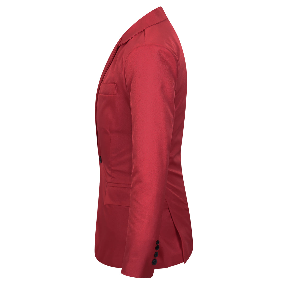 Men's Slim Fit Casual Blazer Jacket Red