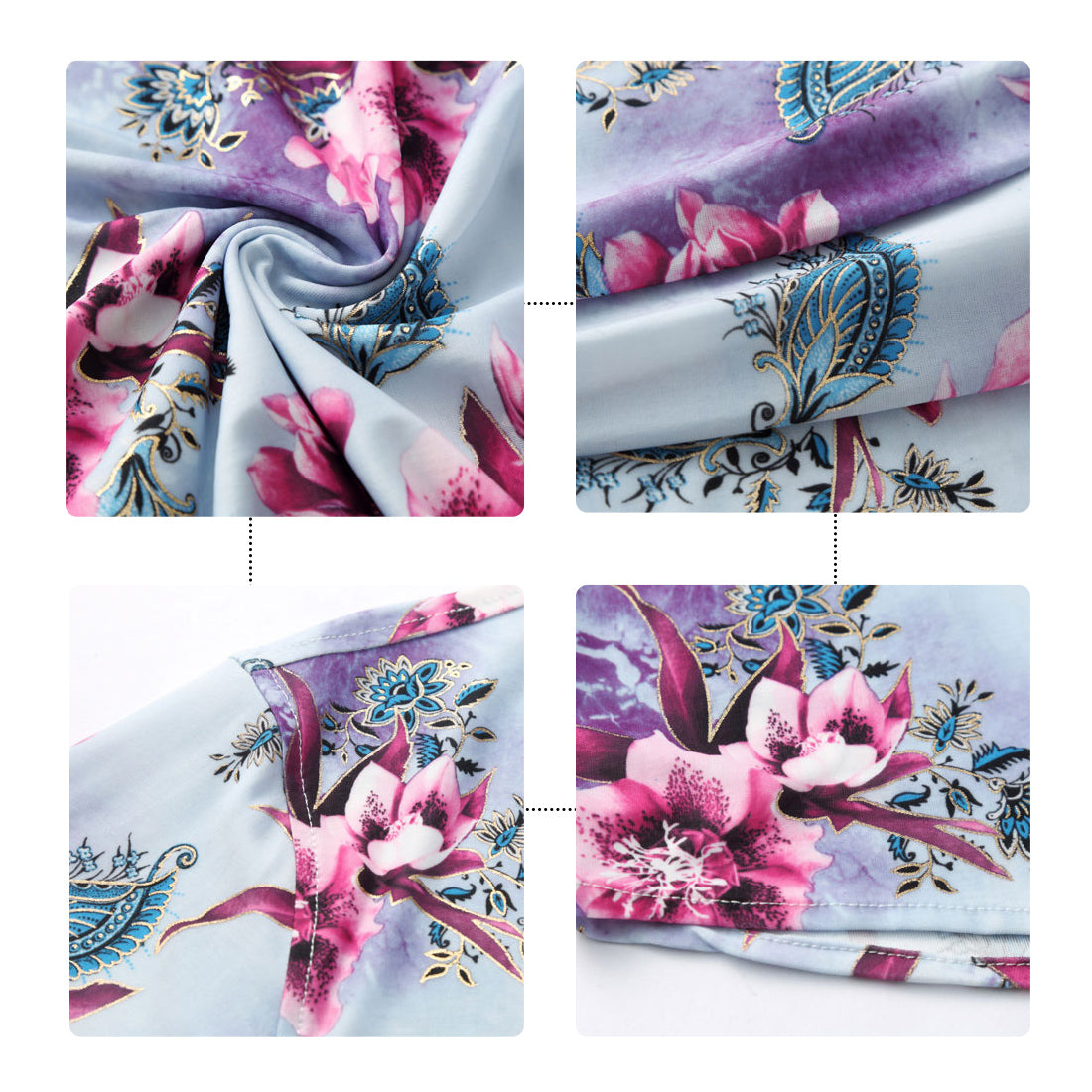 Slim Fit Floral Style Shirt Red Flower