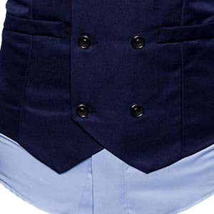 Slim Fit Durable Casual Vest Navy