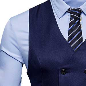 Slim Fit Durable Casual Vest Navy