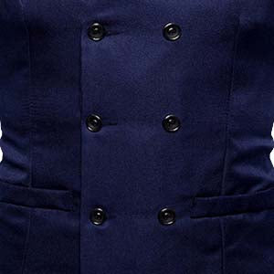 Slim Fit Durable Casual Vest Navy