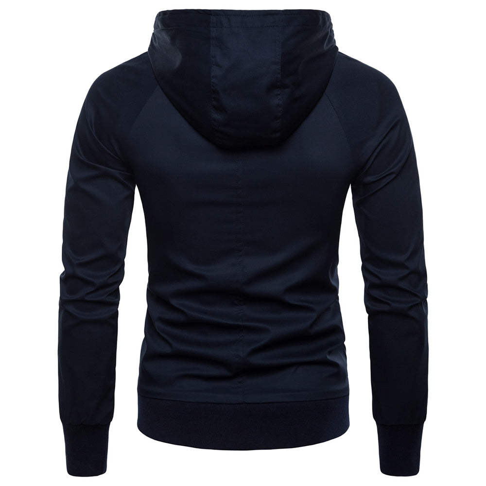 Mens Casual Hoodie Windbreaker Jackets Outdoors Coat