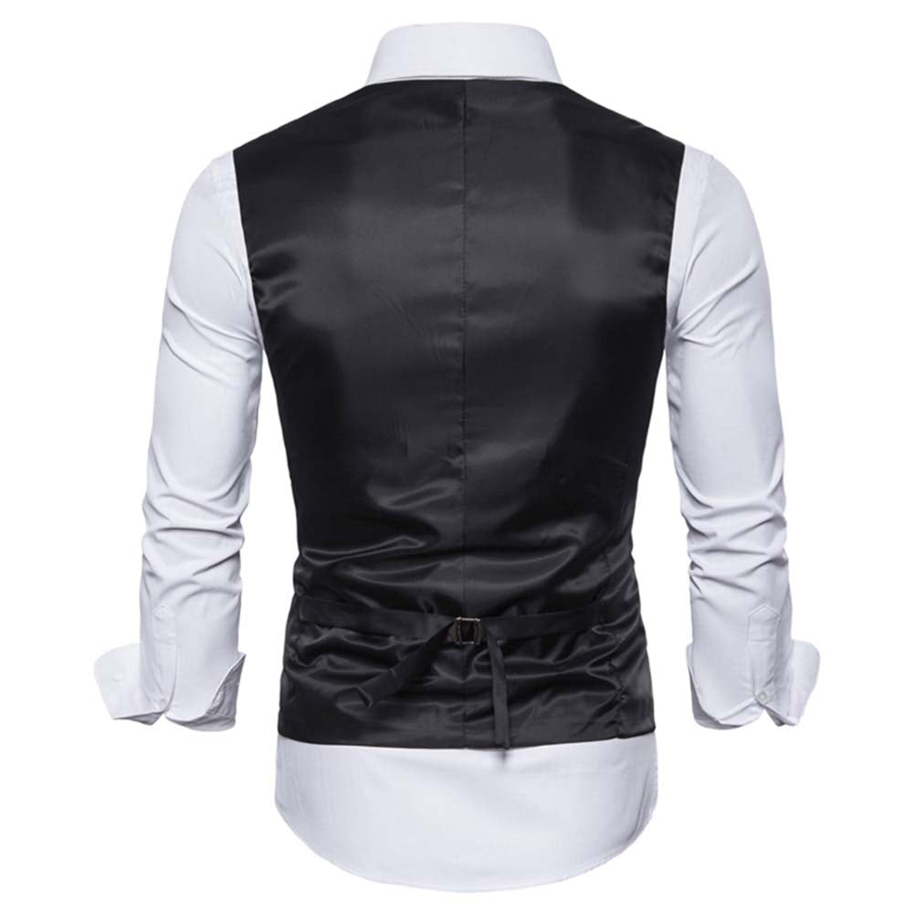 Slim Fit Comfortable Brown Casual Vest