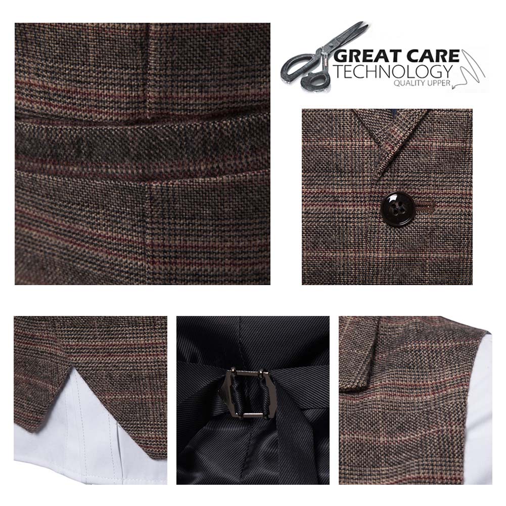 Slim Fit Comfortable Brown Casual Vest