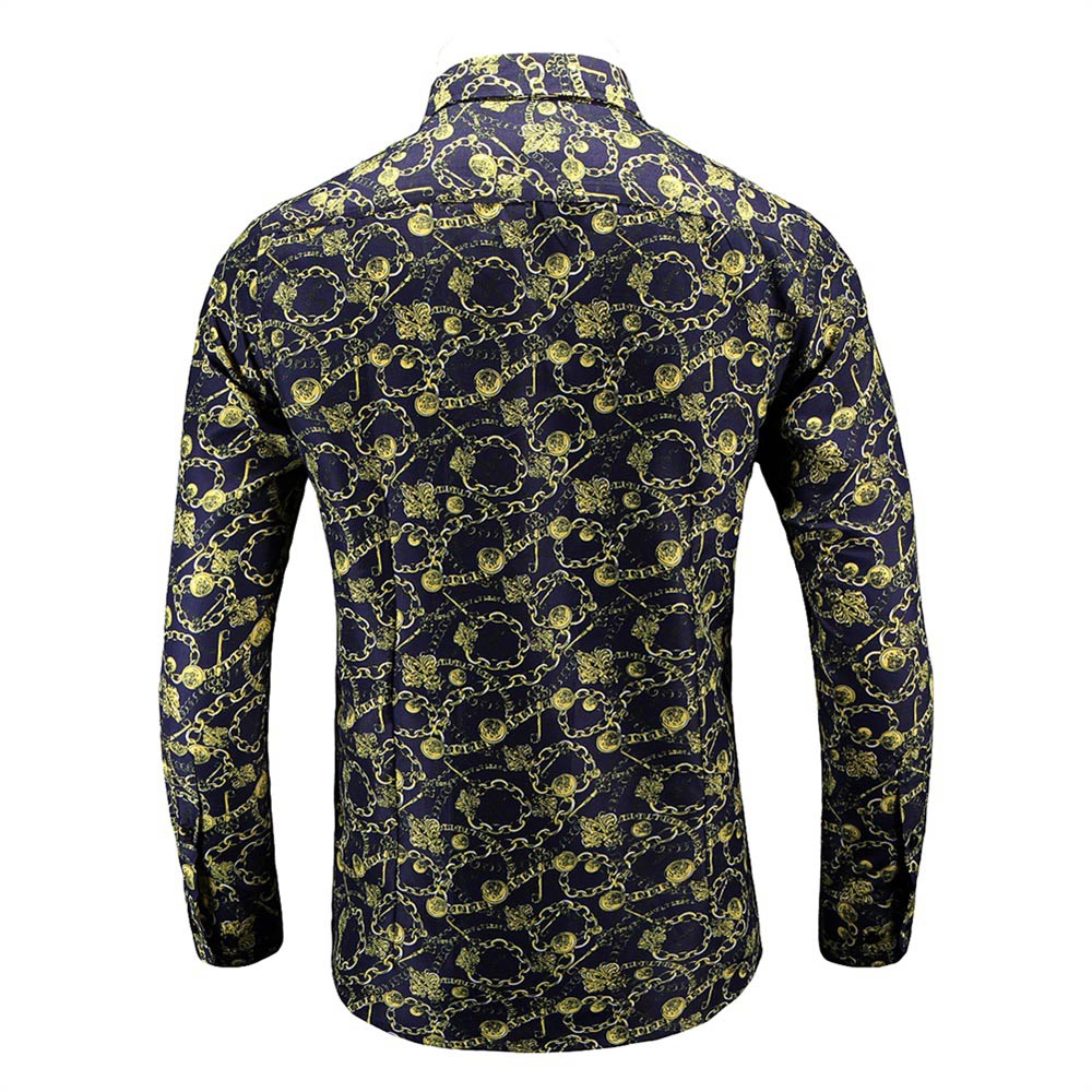 Men's Regular Fit Printed Casual Shirt Floral Shirts