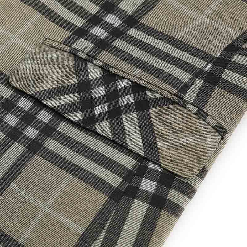 Plaid Stripe Jacket Slim Fit Casual Blazer Coat