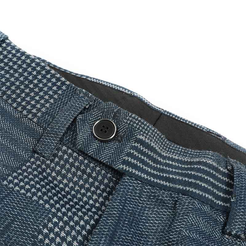 Plaid Stripe Suit Slim Fit 2-Piece Casual Suit