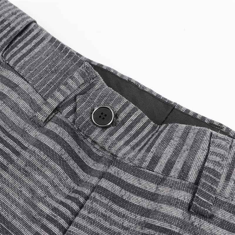 Plaid Stripe Suit Slim Fit 2-Piece Casual Suit