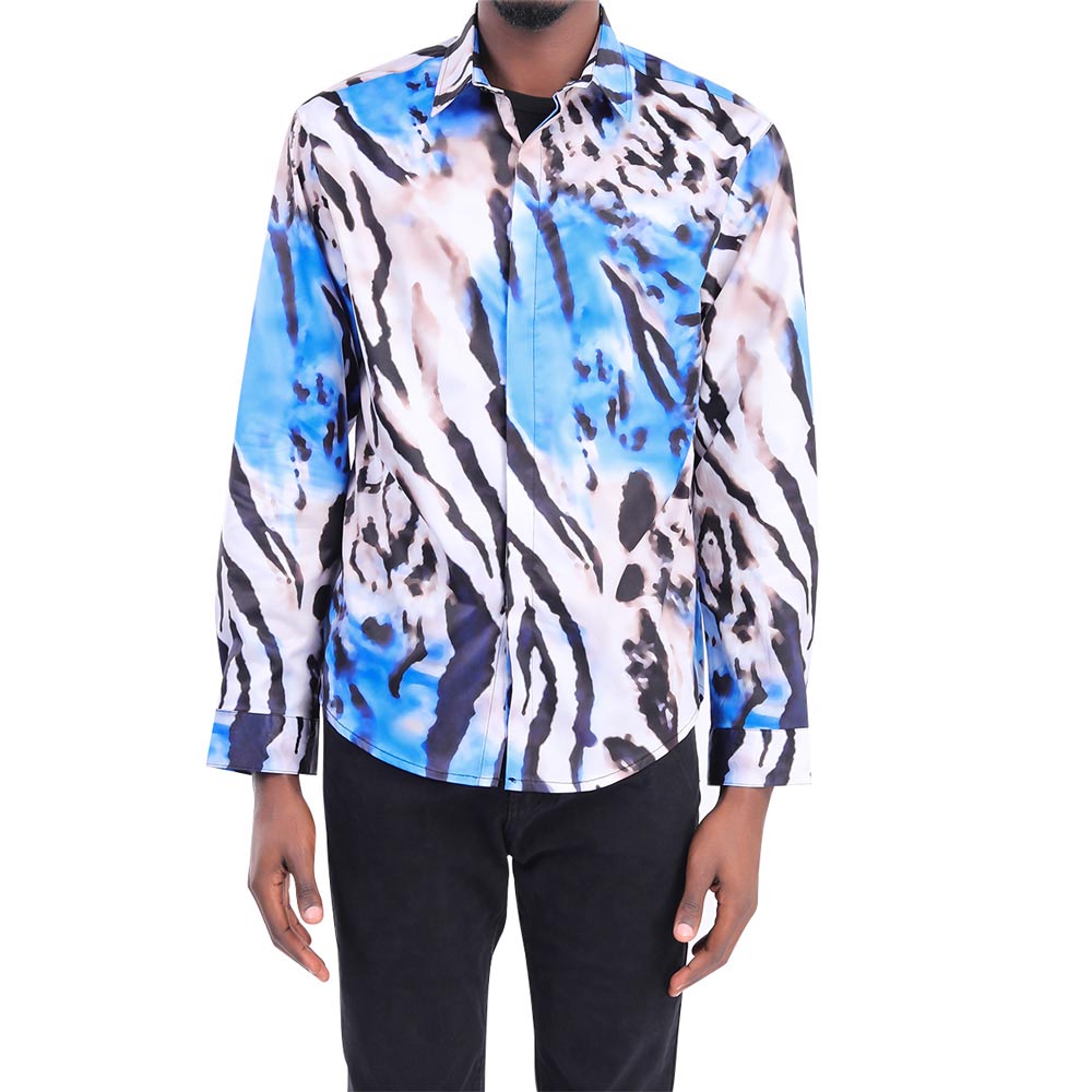 Men's Slim Fit Printed Casual Shirt Party Shirts