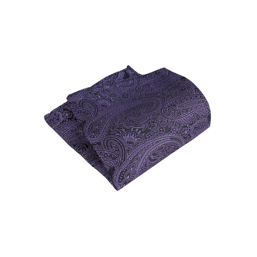 Printed Floral Tie Neckties Set with Handkerchief Cufflinks