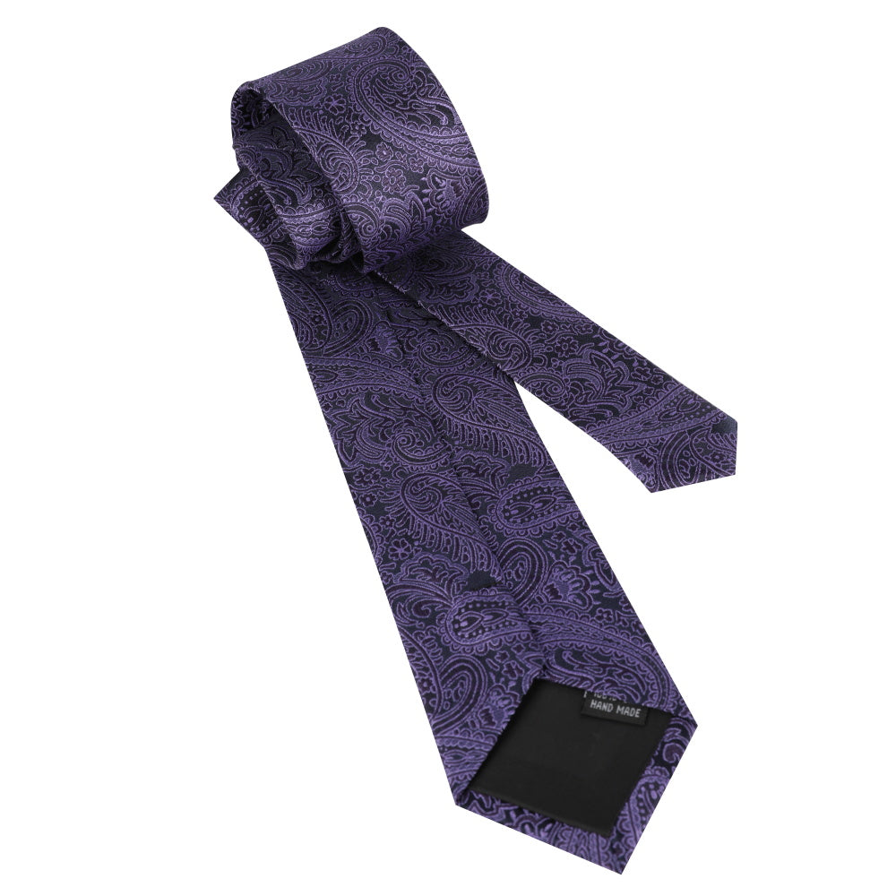 Printed Floral Tie Neckties Set with Handkerchief Cufflinks