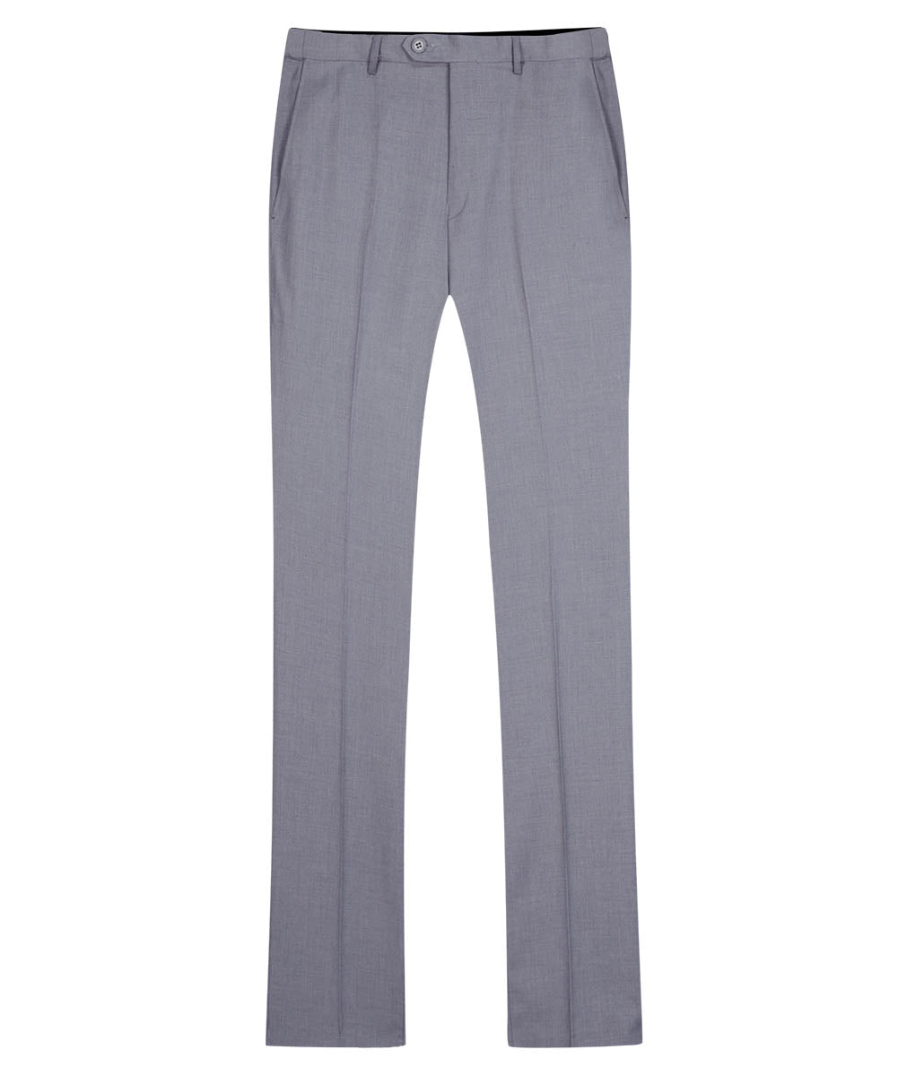 Men's Classic Slim Fit Stretch Flat Front Slacks Dress Pants Grey