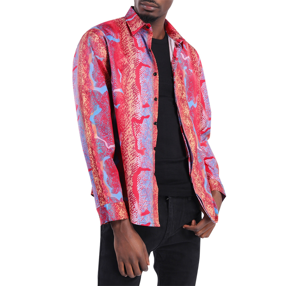 Print Shirt Regular Fit Long Sleeve Casual Shirt For Men