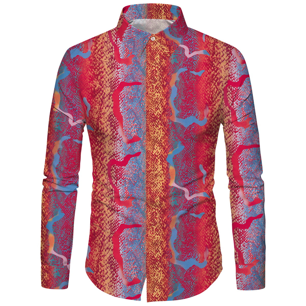 Print Shirt Regular Fit Long Sleeve Casual Shirt For Men