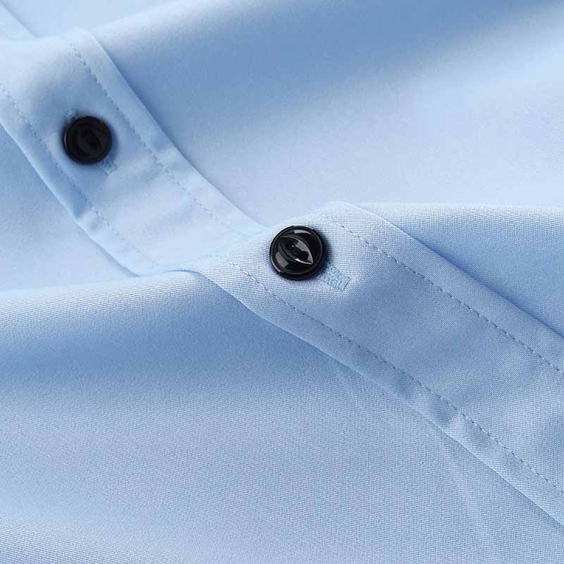 Men's Solid Slim Fit Bamboo Fiber Casual Formal Shirt