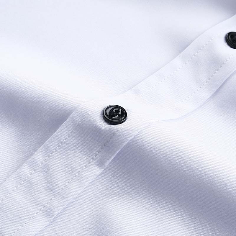 Men's Solid Slim Fit Bamboo Fiber Casual Formal Shirt