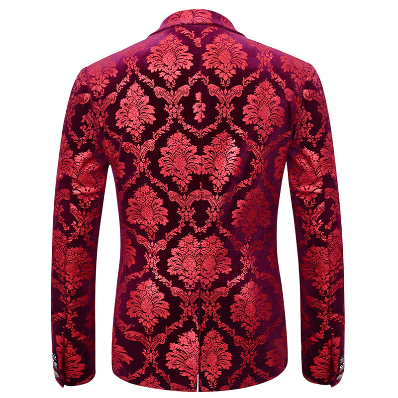 Modern Fit Paisley Floral Blazer 4 Colors - Cloudstyle