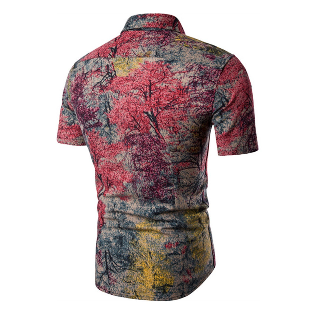 2-Piece Maple Forest Printed Summer Suit
