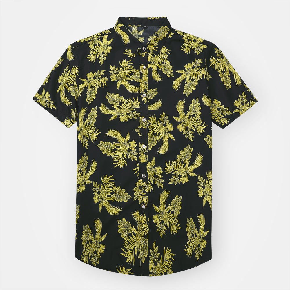 Print Black Shirt Summer Shirt