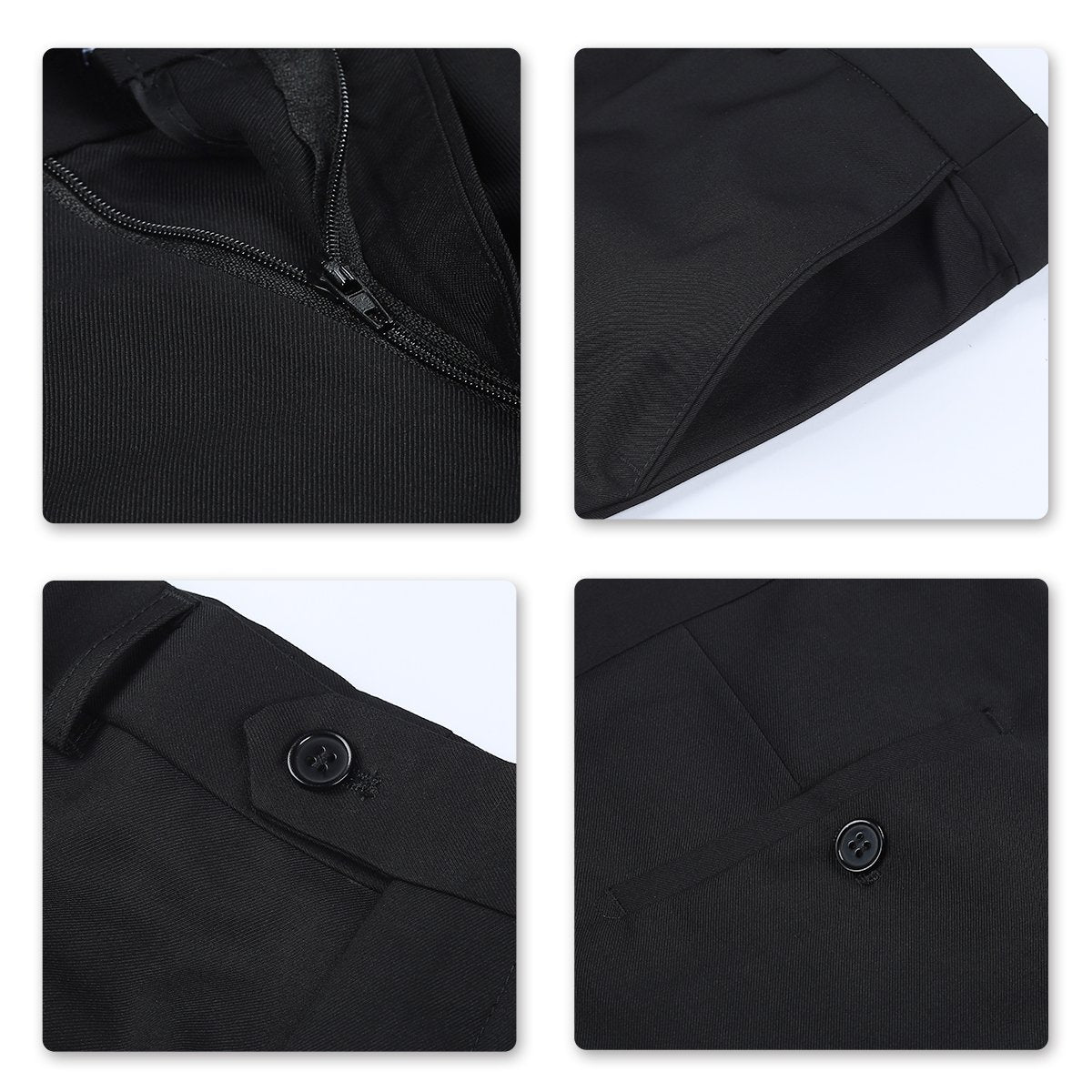 Two Piece Black Suit One Button Suit