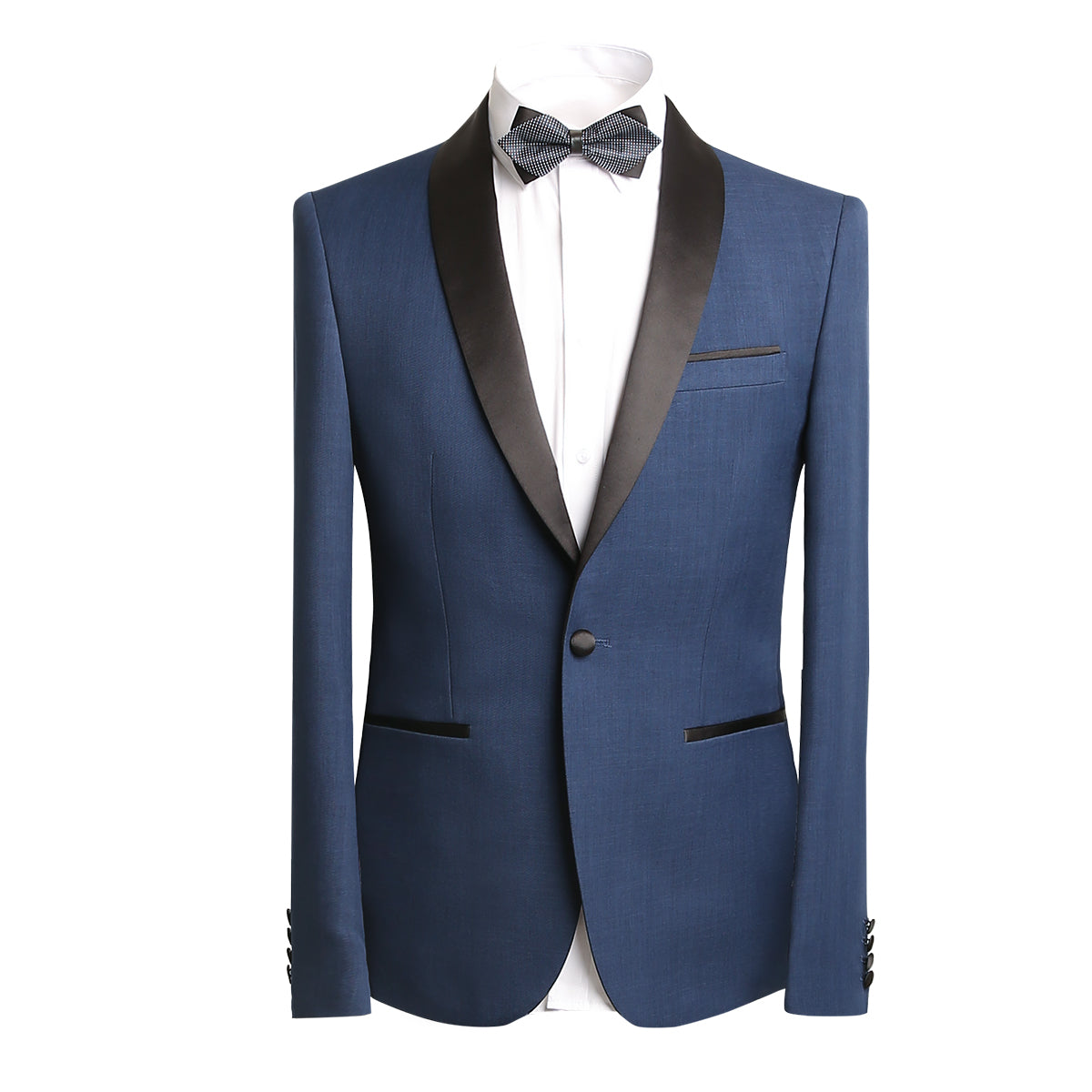 Two Piece Suit One Button Dress Suit Blue