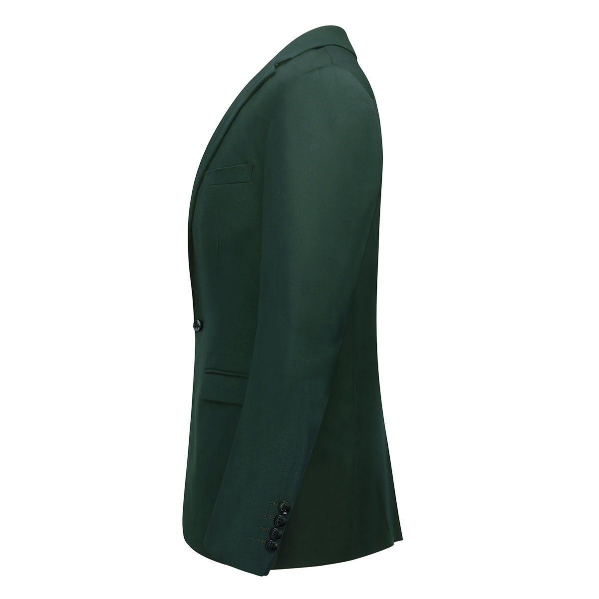 Two Piece Green Suit One Button Suit