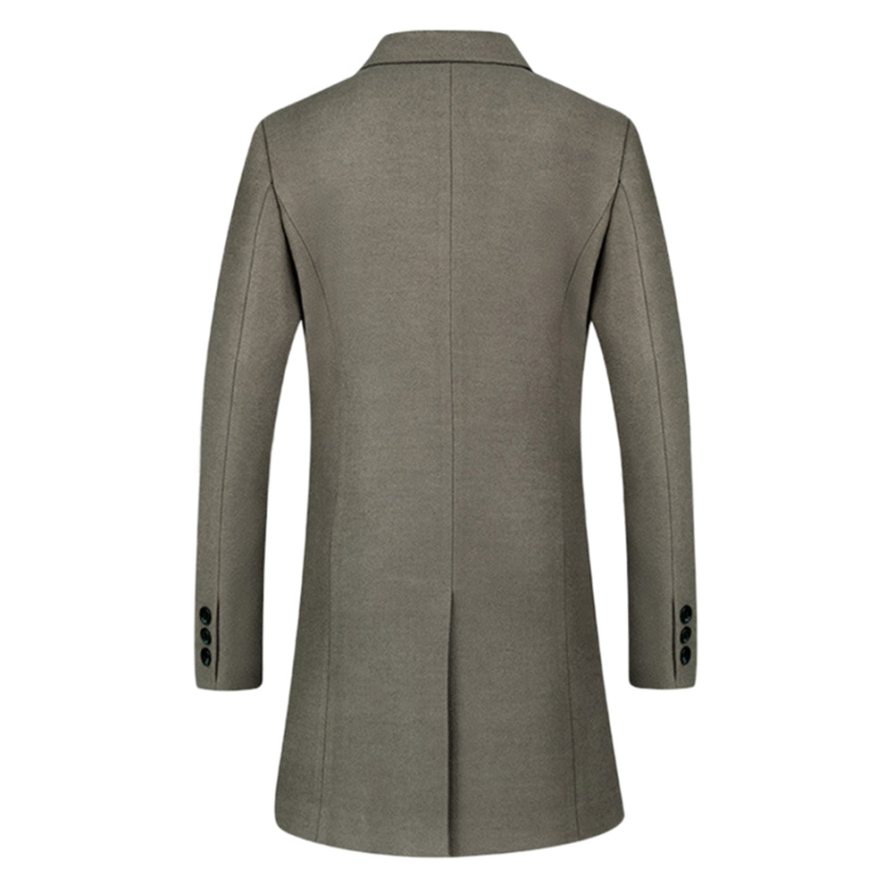 Casual Wear Woolen Overcoat 4 Colors - Cloudstyle