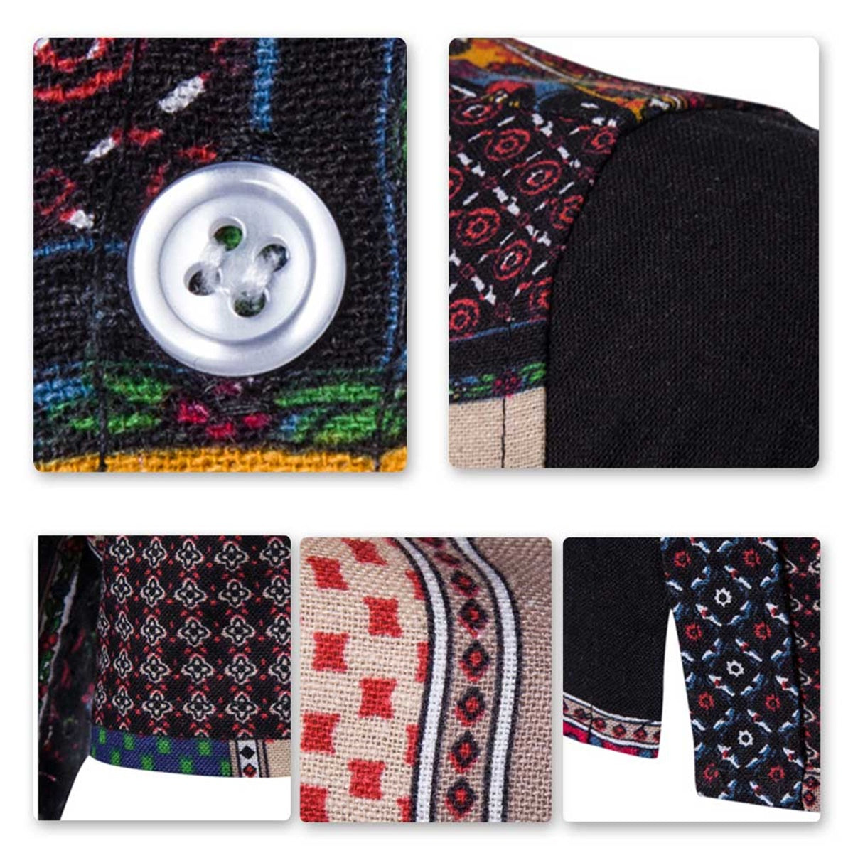 2-Piece Multi-colored Square Hawaii Summer Suit