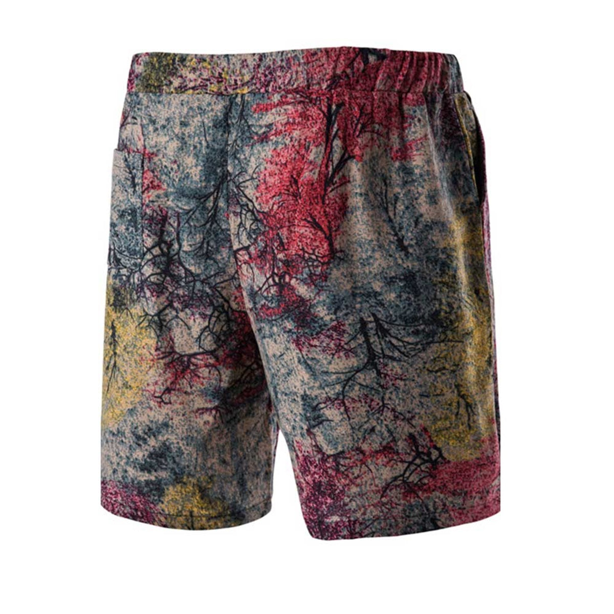 2-Piece Maple Forest Printed Summer Suit