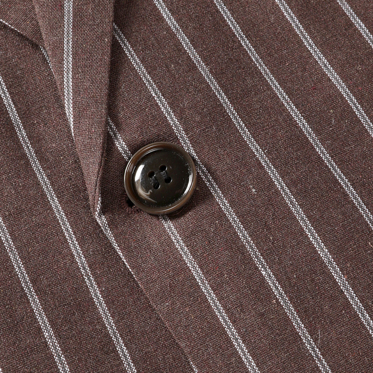 Men's Autumn Plaid Jacket One Button Casual Blazer Coffee