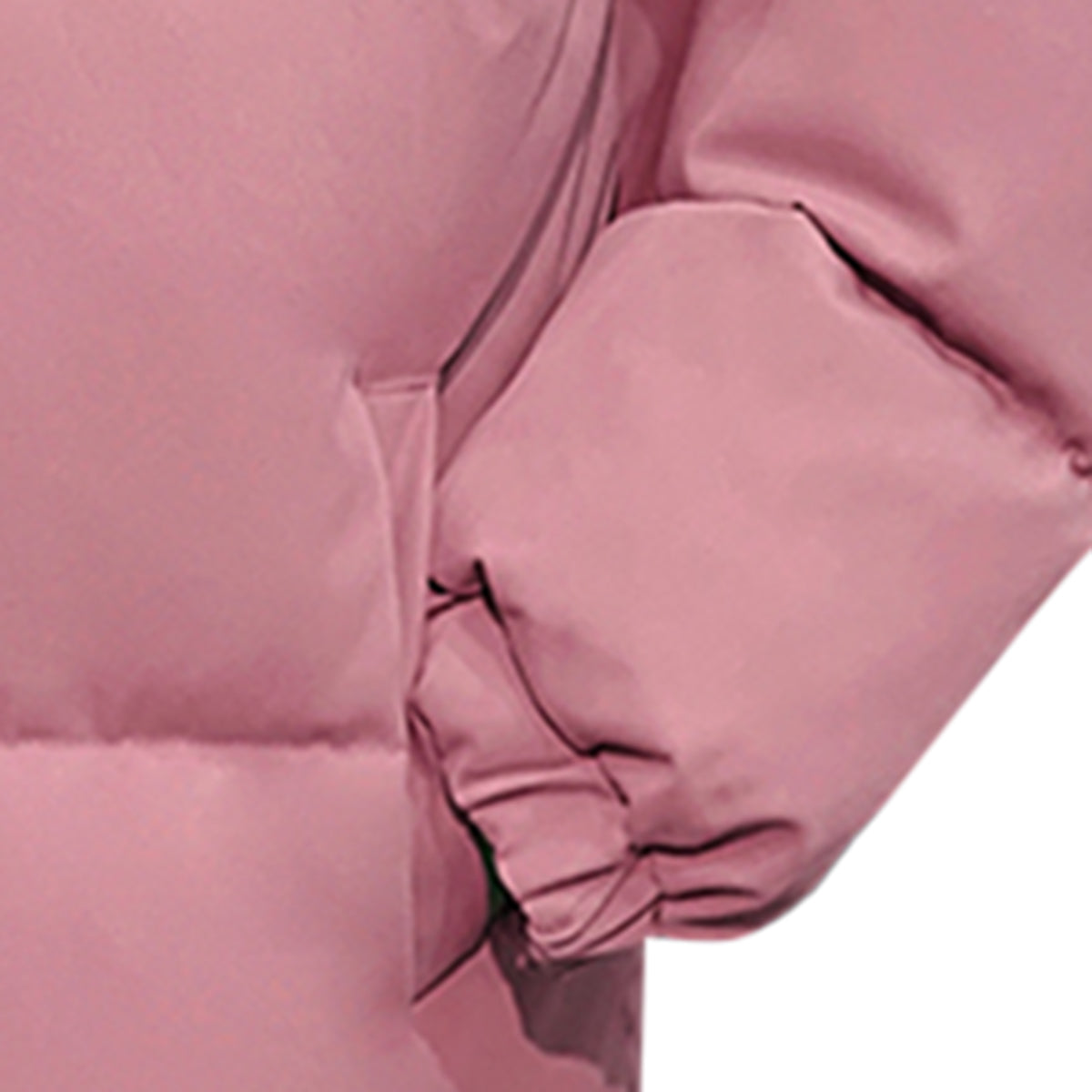 Men's Solid Color Stand Collar Cotton Coat Pink