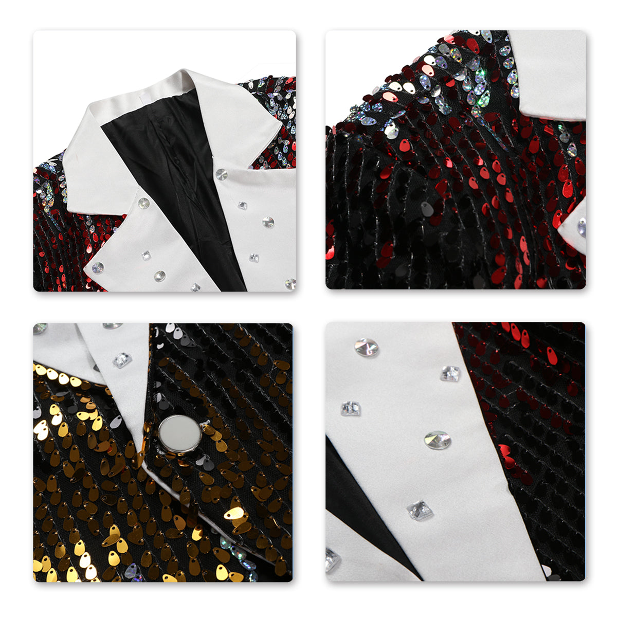 Shiny One Button Casual Sequin Party Jacket