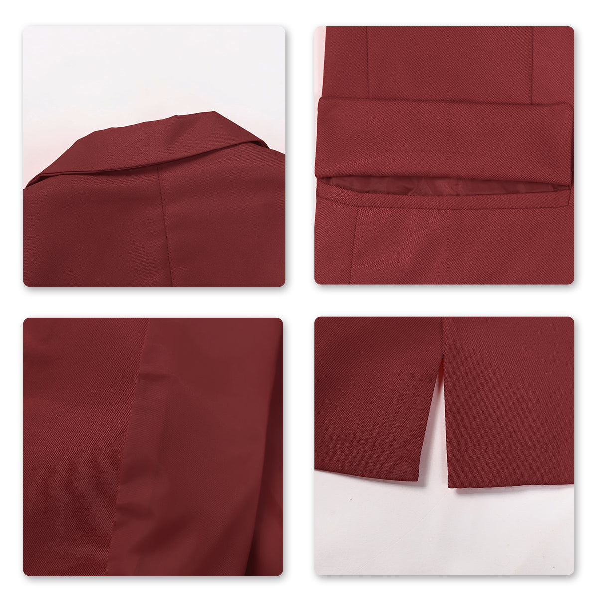 Men's Slim Fit Casual Blazer Jacket Red