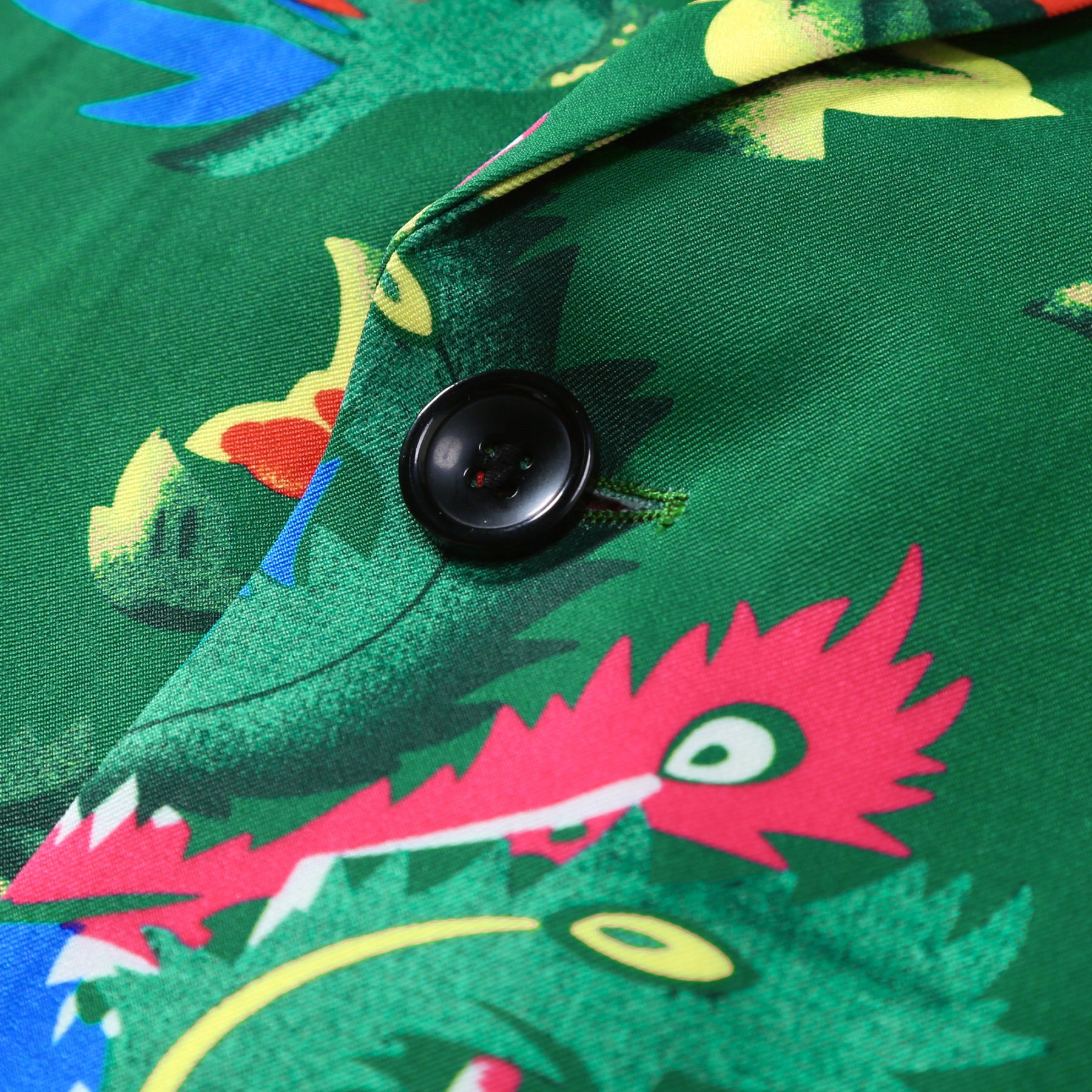 2-Piece Men's Big Flower Printed Suit Green