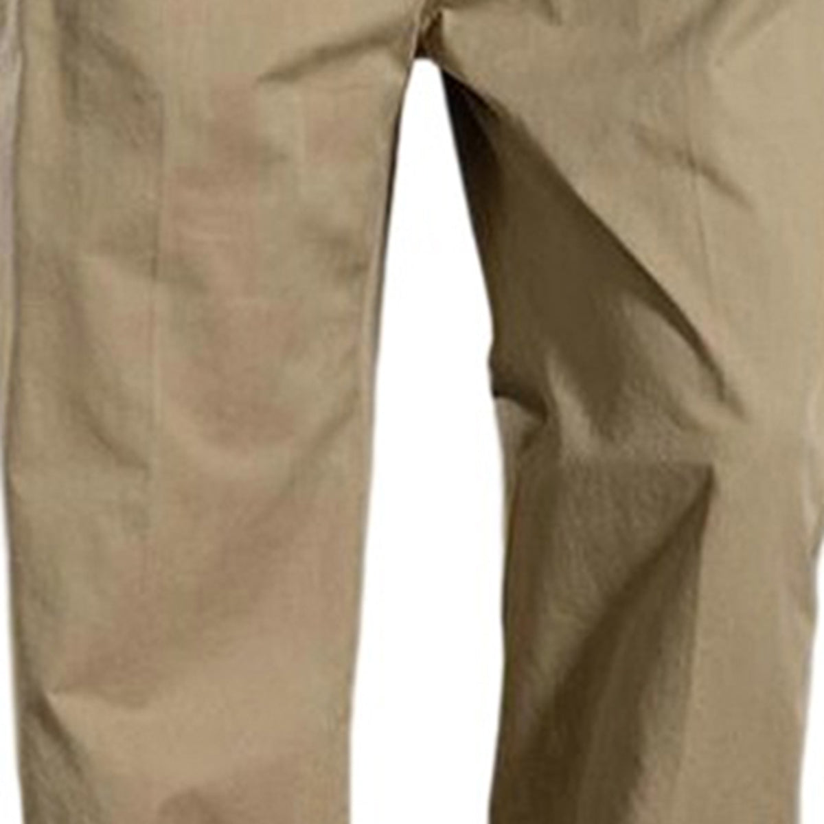 Men's Solid High-Waisted Straight-Leg Loose Casual Pants Khaki