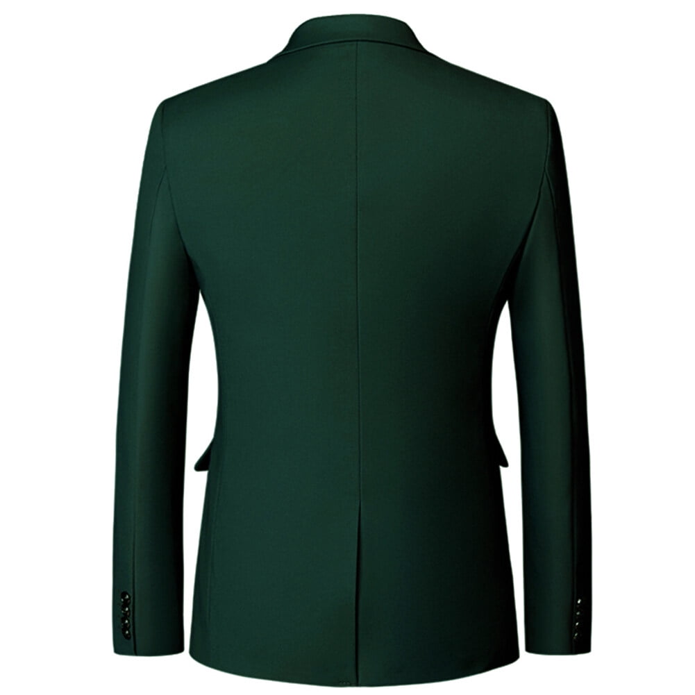 Mens Slim Fit Blazer Jacket Two-Button Notched Lapel Casual Suit Jacket WHOLESALE - Cloudstyle