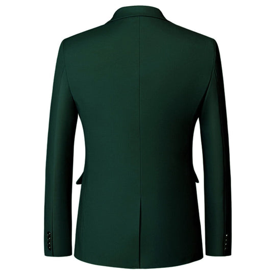 Mens Slim Fit Blazer Jacket Two-Button Notched Lapel Casual Suit Jacket WHOLESALE - Cloudstyle