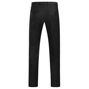 3-Piece Slim Fit One Button Fashion Black Suit