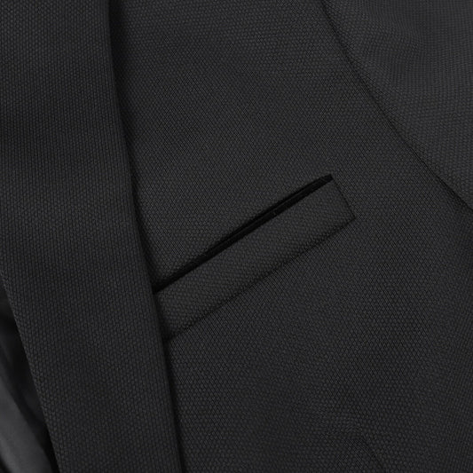 Men's Suit Jacket Slim Fit Coat Business Daily Blazer Black - Cloudstyle