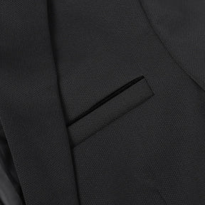 Men's Suit Jacket Slim Fit Coat Business Daily Blazer Black