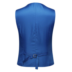 Slim Fit Single Breasted Vest SteelBlue