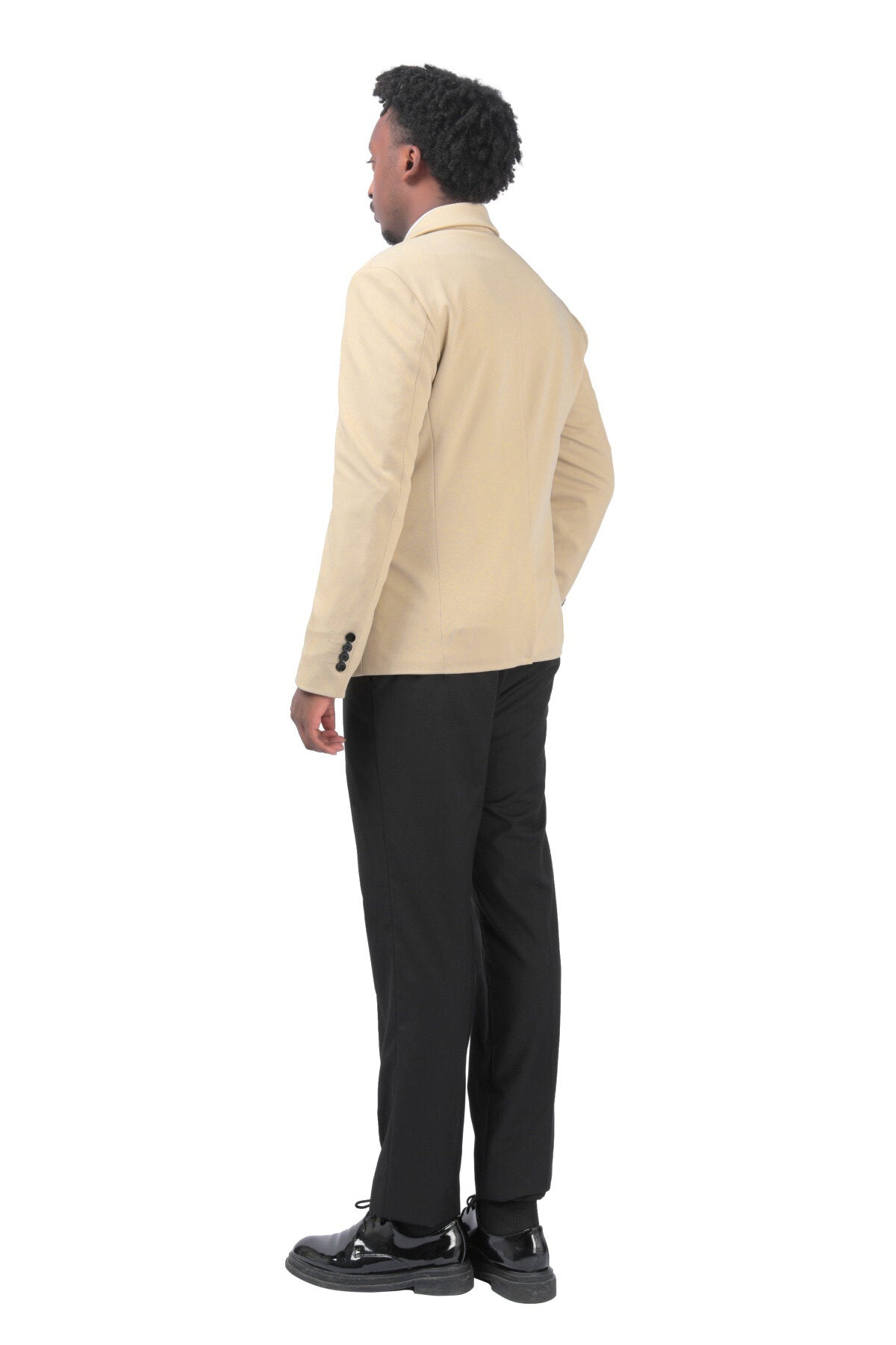Men's Suit Jacket Slim Fit Coat Business Daily Blazer Khaki
