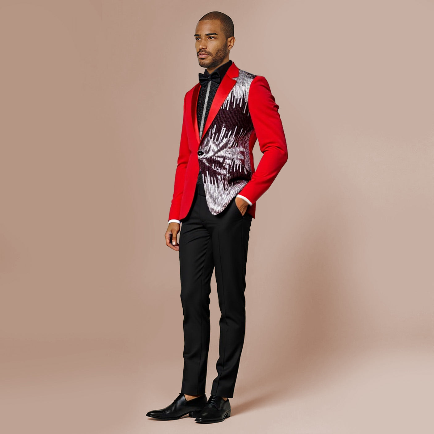 Cloudstyle Mens One Button Sequin Dress Suit Jacket Party Festival Tuxedo Sport Coat Red S Cloudstyle Mens One Button Sequin Dress Suit Jacket Party Festival Tuxedo Sport Coat Red S