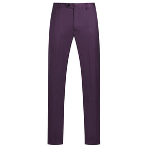 3-Piece Slim Fit One Button Fashion Purple Suit