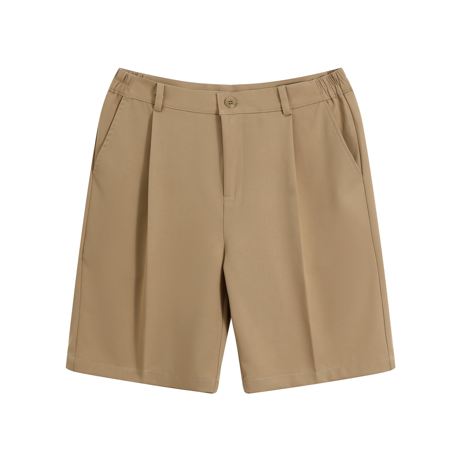 Men's Solid Color Hawaiian Summer Suit Khaki
