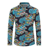 Men's Funky Printed Shirt Casual Shirt Fancy Floral Tops