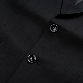Classic Black Blazer Two Buttons Blazer